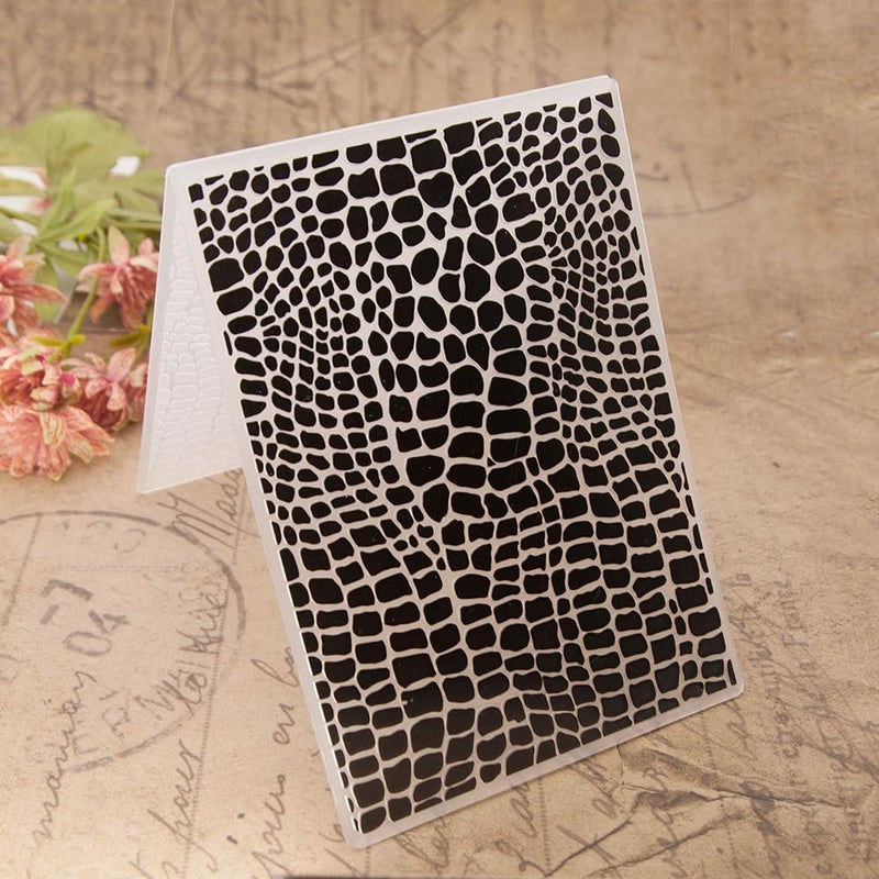 FUGUT 3-D Embossing Folder for Card Making - Plastic Textured Template for DIY Scrapbooking, Paper Crafting and Handmade Art Supplies (3D Texture Fades 8.3 x 5.9 in) - Image 1